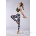 Leggings sportivi stampati elastici da donna